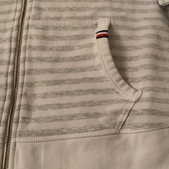 Tommy Hilfiger Stripped Hoodie Women’s Size L - Picture 6 of 11